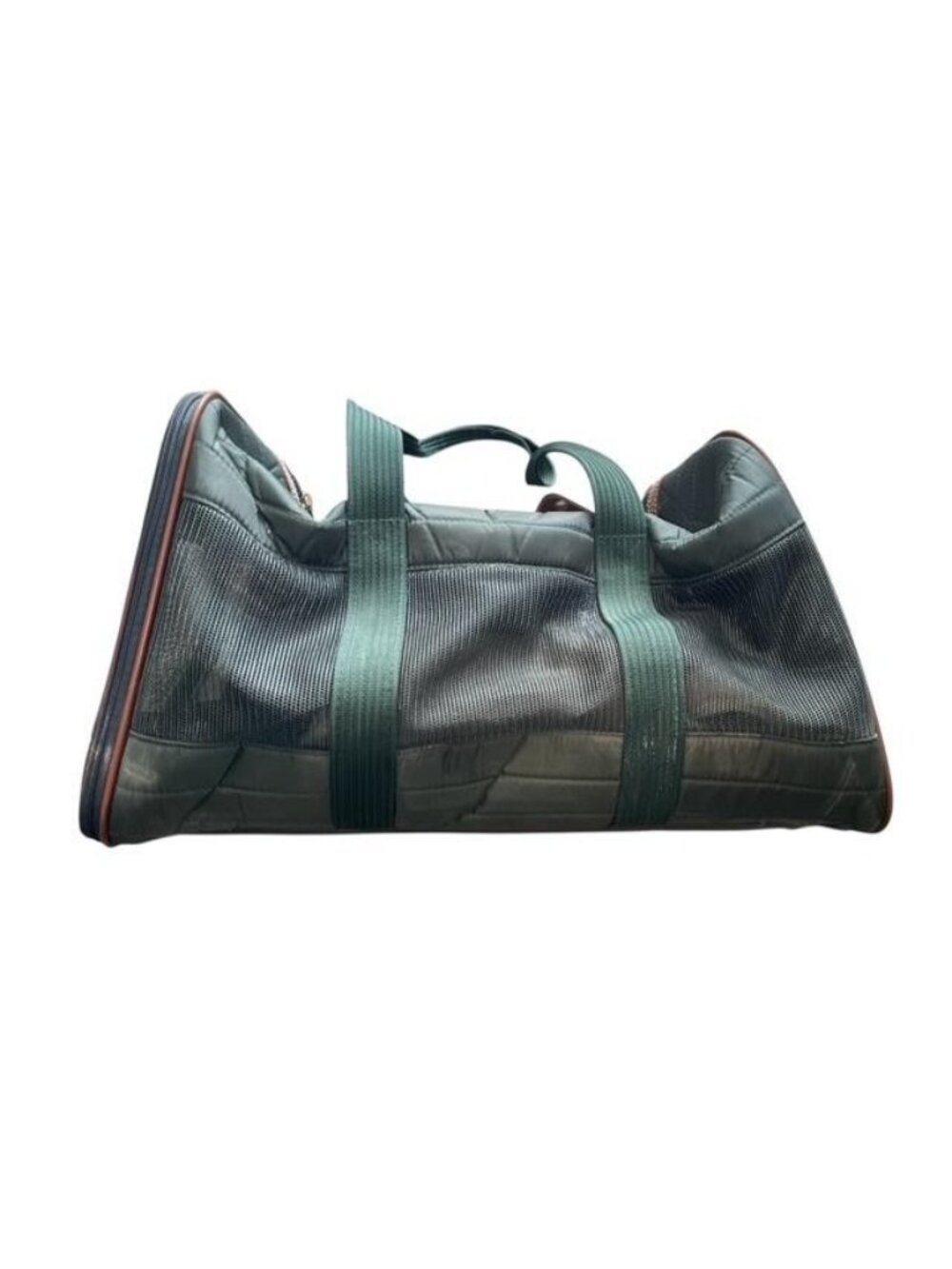 Vintage 1996 Sherpa Pet Carrier Bag Airline Dog Cat 20.5x12x12 Green READ